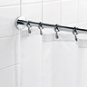 Croydex Contemporary Luxury Chrome Round Shower Curtain Rod