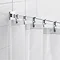 Croydex Contemporary Luxury Chrome Square Shower Curtain Rod - AD116441 Large Image