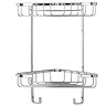 Croydex Corner Shower Storage Basket Chrome (Small - 2 Tier)  Feature Large Image