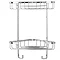 Croydex Corner Shower Storage Basket Chrome (Small - 2 Tier) Feature Large Image