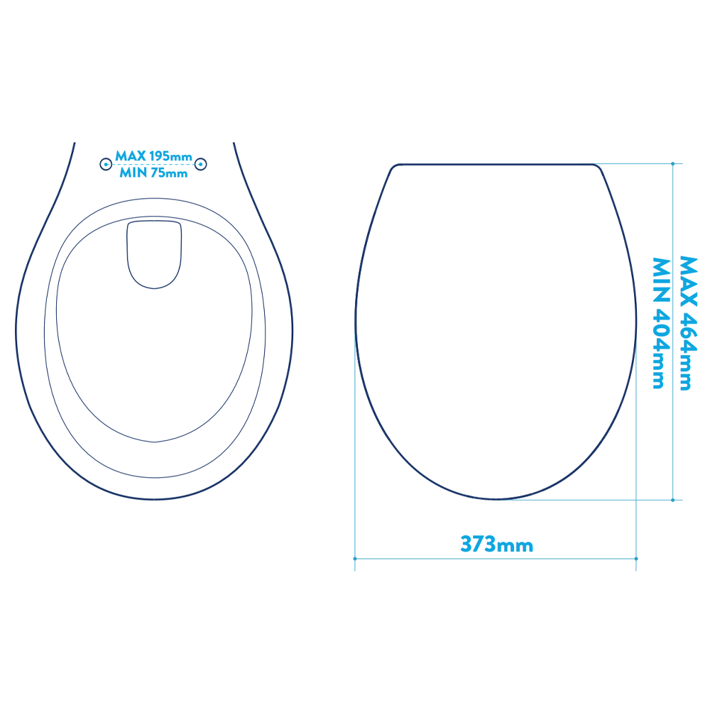 Croydex Corvo Stick 'N' Lock Soft Close Quick Release Toilet Seat