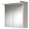 Croydex - Country Double-Door Illuminated Mirror Cabinet with Shaver Socket - White MDF - WC411022E Large Image