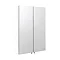 Croydex Dawley White Steel Double Door Mirror Cabinet with FlexiFix - WC930222  Profile Large Image