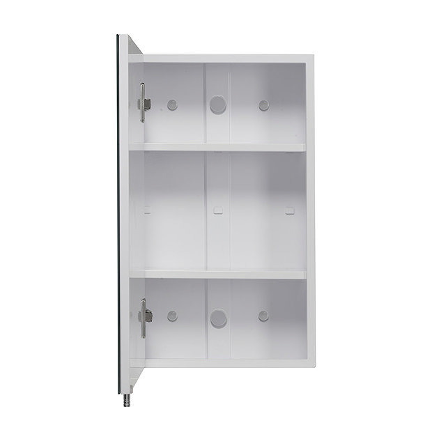 Croydex Dawley White Steel Single Door Mirror Cabinet with FlexiFix - WC930022  Profile Large Image