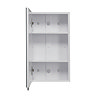 Croydex Dawley White Steel Single Door Mirror Cabinet with FlexiFix - WC930022  Profile Large Image