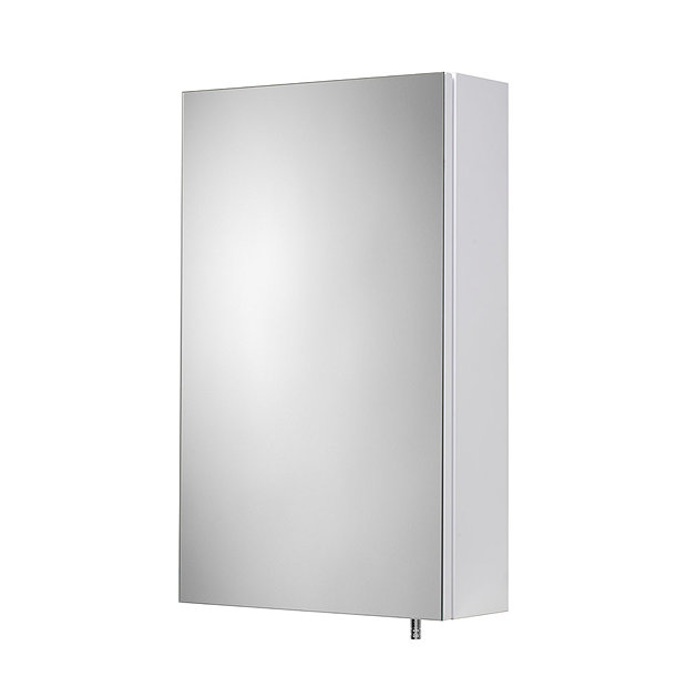 Croydex Dawley White Steel Single Door Mirror Cabinet with FlexiFix - WC930022  Feature Large Image