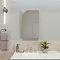 Croydex Dawley White Steel Single Door Mirror Cabinet with FlexiFix - WC930022 Large Image