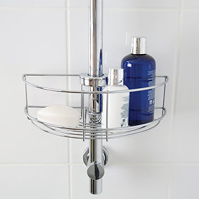 Croydex Easy Fit Shower Riser Rail Basket - QM261041 Large Image