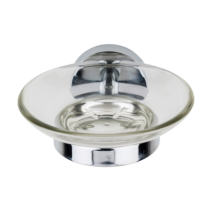 Croydex Epsom Flexi-Fix Soap Dish & Chrome Holder