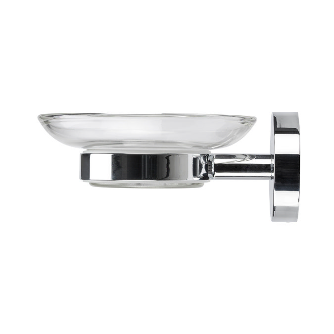 Croydex Epsom Flexi-Fix Soap Dish & Chrome Holder