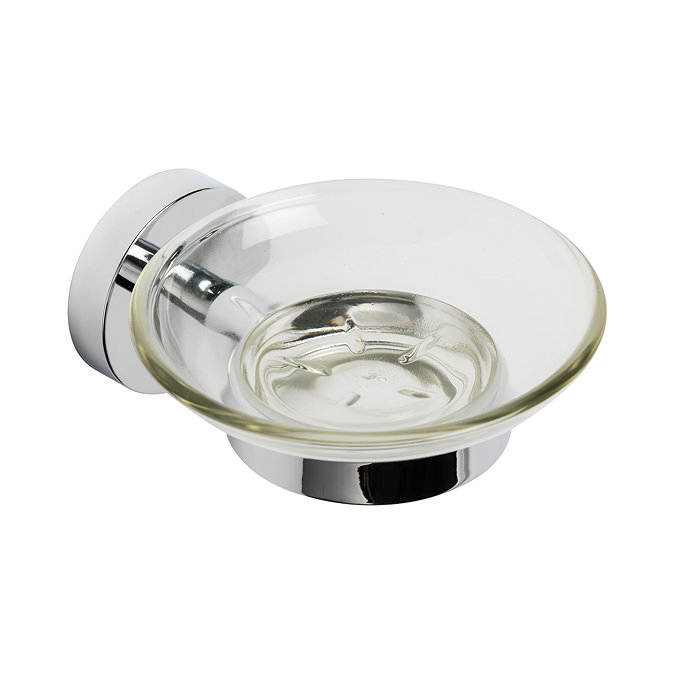 Croydex Epsom Flexi-Fix Soap Dish & Chrome Holder