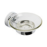 Croydex Epsom Flexi-Fix Soap Dish & Chrome Holder
