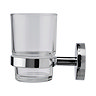Croydex Epsom Flexi-Fix Tumbler & Chrome Holder