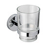 Croydex Epsom Flexi-Fix Tumbler & Chrome Holder