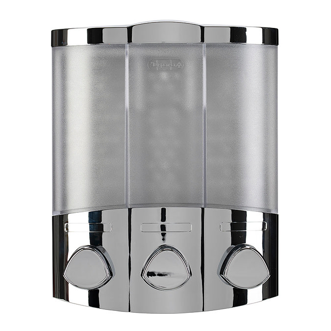 Croydex Euro Soap Dispenser Trio - Chrome - PA661041  Standard Large Image