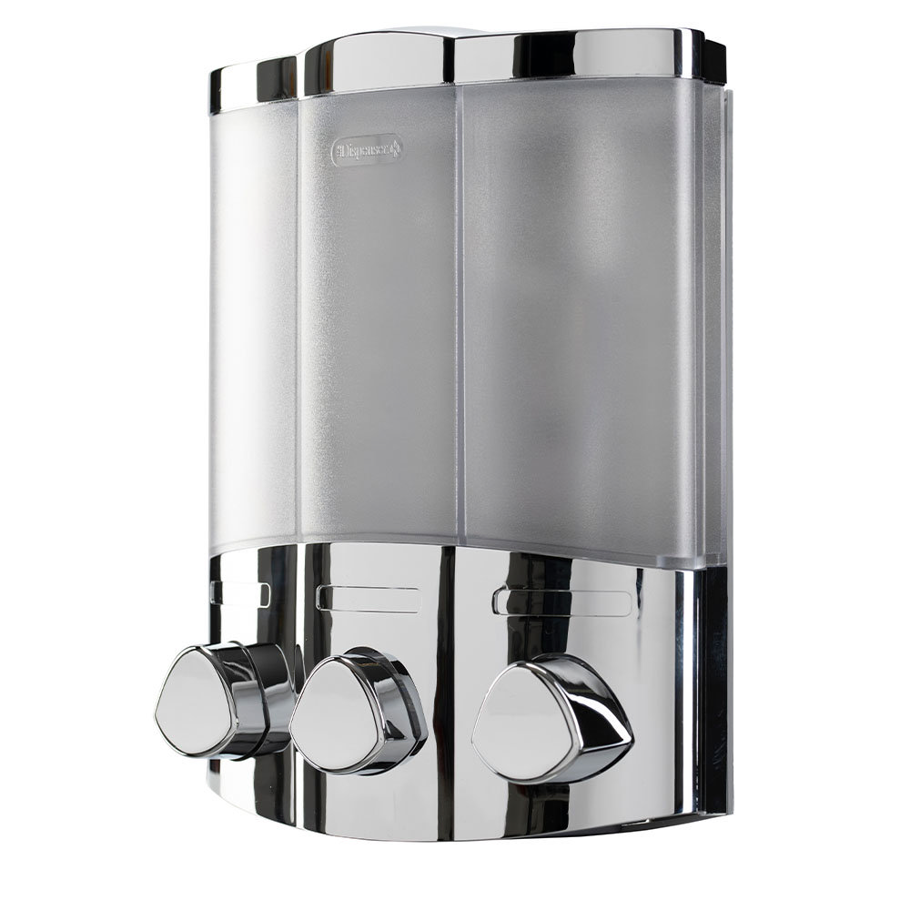 Croydex Euro Soap Dispenser Trio - Chrome at Victorian Plumbing UK