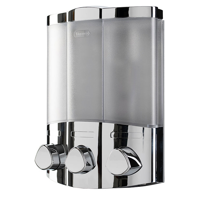 Croydex Euro Soap Dispenser Trio - Chrome - PA661041  additional Large Image