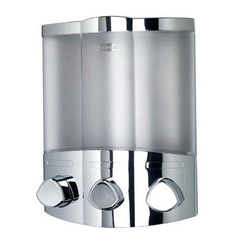 Croydex Euro Soap Dispenser Trio - Chrome