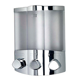 Croydex Euro Soap Dispenser Trio - Chrome - PA661041 Large Image