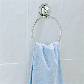 Croydex Everloc Towel Ring - Chrome - QF101941 Large Image