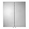 Croydex Finchley Stainless Steel Double Door Mirror Cabinet with FlexiFix - WC940205 Feature Large