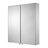 Croydex Finchley Stainless Steel Double Door Mirror Cabinet with FlexiFix - WC940205  In Bathroom La