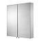 Croydex Finchley Stainless Steel Double Door Mirror Cabinet with FlexiFix - WC940205 In Bathroom La