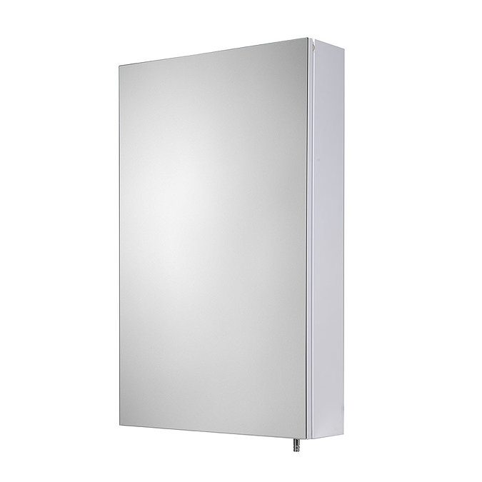 Croydex Finchley Stainless Steel Single Door Mirror Cabinet with FlexiFix - WC940005  Feature Large 