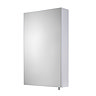 Croydex Finchley Stainless Steel Single Door Mirror Cabinet with FlexiFix - WC940005  Feature Large 