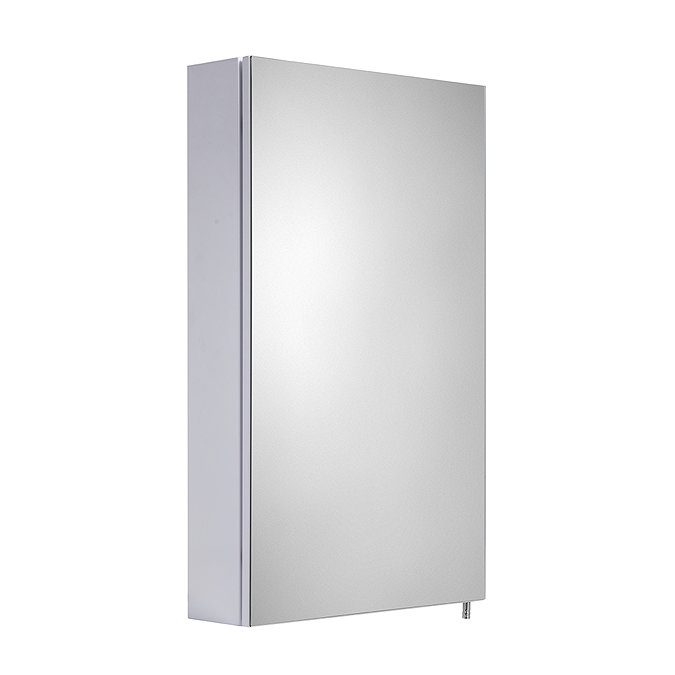 Croydex Finchley Stainless Steel Single Door Mirror Cabinet with FlexiFix - WC940005  Standard Large