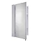 Croydex Finchley Stainless Steel Single Door Mirror Cabinet with FlexiFix - WC940005  In Bathroom La