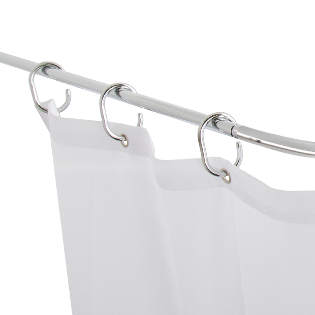 Croydex Luxury Chrome Shower Curtain Rail Rod