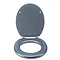 Croydex Flexi-Fix Blue Quartz Effect Anti-Bacterial Toilet Seat - WL601824H Feature Large Image