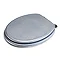 Croydex Flexi-Fix Blue Quartz Effect Anti-Bacterial Toilet Seat - WL601824H  Standard Large Image