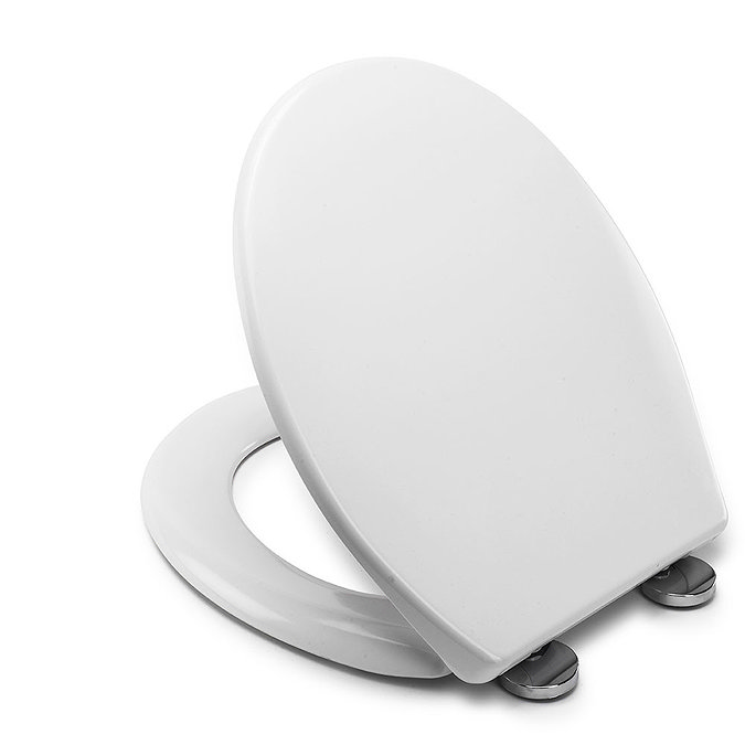Croydex Flexi-Fix Constance White Anti-Bacterial Toilet Seat with Soft Close and Quick Release - WL601722H Profile Large Image