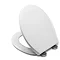 Croydex Flexi-Fix Constance White Anti-Bacterial Toilet Seat with Soft Close and Quick Release - WL601722H Profile Large Image