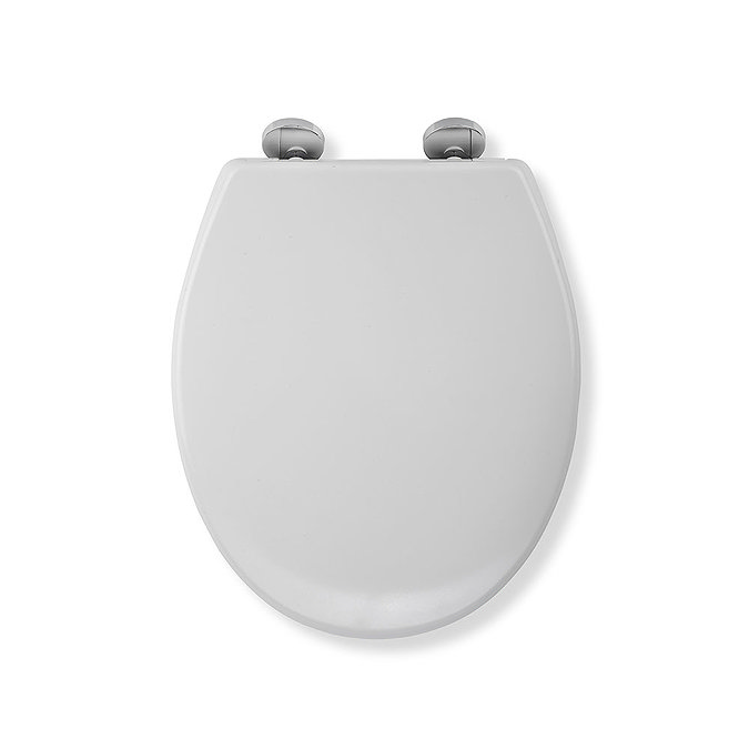 Croydex Flexi-Fix Constance White Anti-Bacterial Toilet Seat with Soft Close and Quick Release - WL601722H Standard Large Image