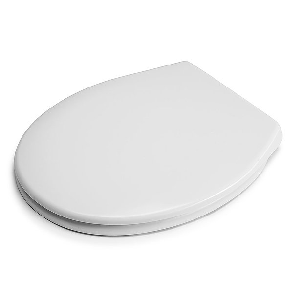 Croydex FlexiFix Constance White AntiBacterial Toilet Seat with Soft