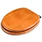 Croydex Flexi-Fix Davos Antique Effect Solid Pine Anti-Bacterial Toilet Seat - WL602250H  Profile La