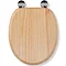 Croydex Flexi-Fix Davos Blonded Effect Solid Pine Anti-Bacterial Toilet Seat - WL602272H  Newest Lar