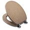 Croydex Flexi-Fix Dorney Sandstone Effect Anti-Bacterial Toilet Seat - WL601915H  Profile Large Image