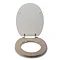 Croydex Flexi-Fix Dorney Sandstone Effect Anti-Bacterial Toilet Seat - WL601915H  Standard Large Image