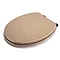 Croydex Flexi-Fix Dorney Sandstone Effect Anti-Bacterial Toilet Seat - WL601915H  In Bathroom Large Image