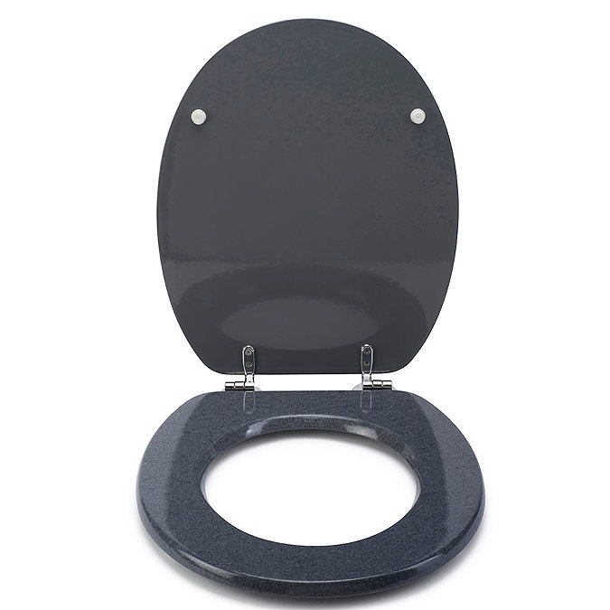 Croydex Flexi-Fix Dove Granite Effect Anti-Bacterial Toilet Seat - WL601931H  Profile Large Image