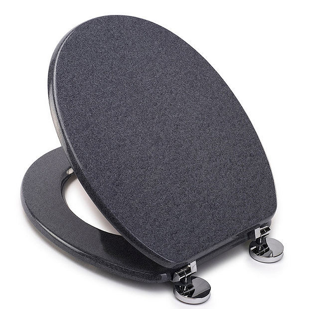 Croydex FlexiFix Dove Granite Effect AntiBacterial Toilet Seat