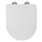 Croydex Flexi-Fix Eyre D-Shape White Anti-Bacterial Toilet Seat with Soft Close and Quick Release - WL601522H  Profile Large Image
