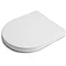 Croydex Flexi-Fix Eyre D-Shape White Anti-Bacterial Toilet Seat with Soft Close and Quick Release - WL601522H  Feature Large Image