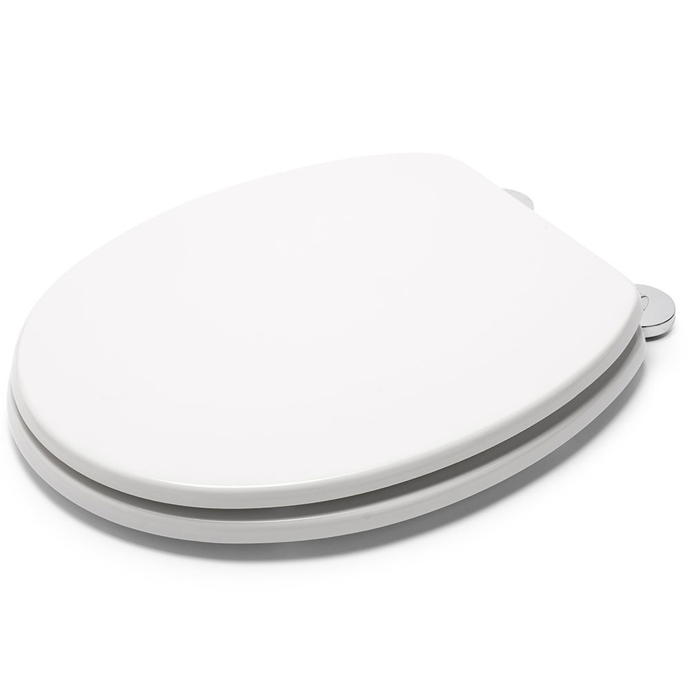Croydex Flexi-Fix Kielder White Anti-Bacterial Toilet Seat - WL600822H  Profile Large Image