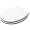 Croydex Flexi-Fix Kielder White Anti-Bacterial Toilet Seat - WL600822H  Profile Large Image
