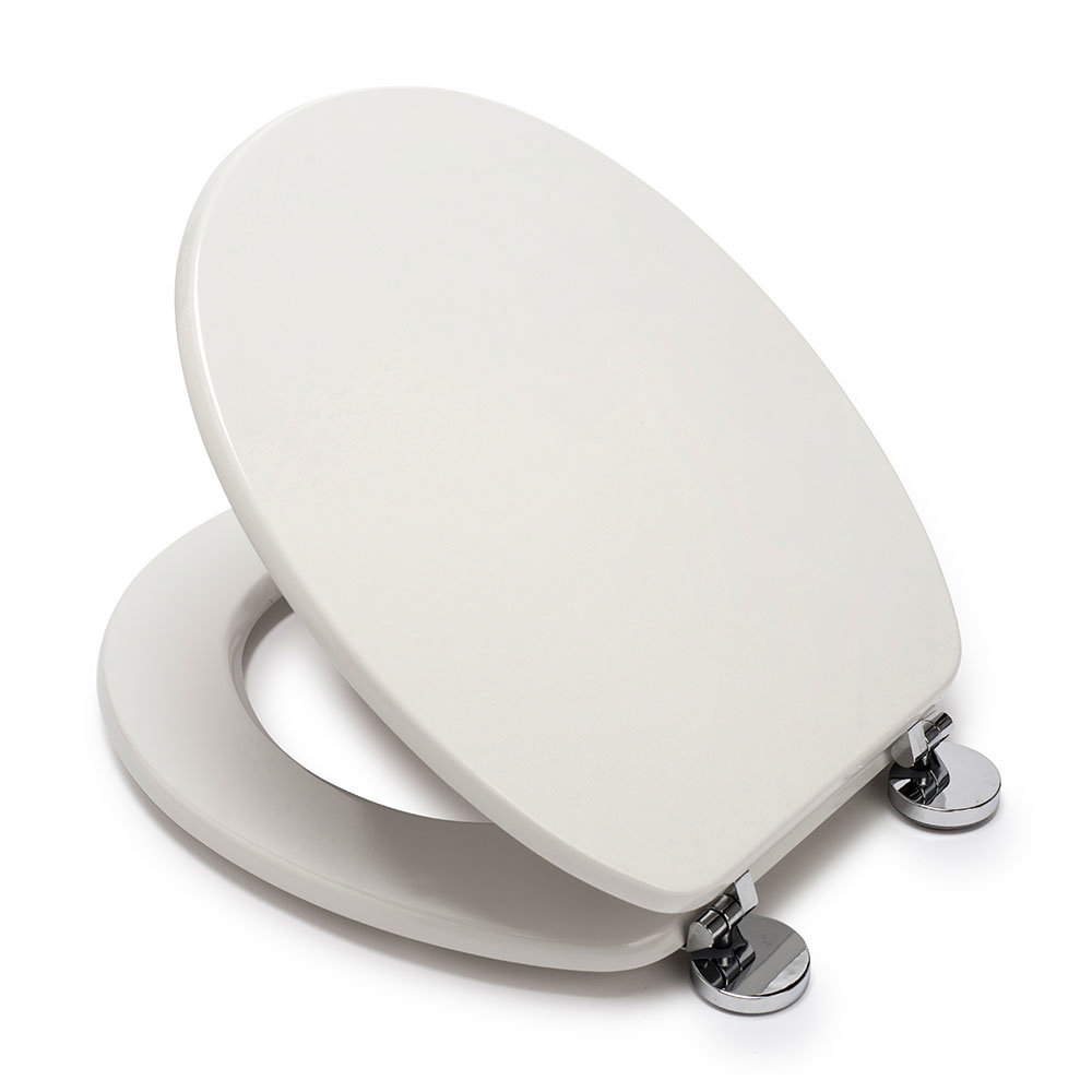 Croydex Flexi-Fix Kielder White Anti-Bacterial Toilet Seat - WL600822H  Standard Large Image